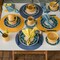 Manhattan Comfort Actual 32 Piece Dinner Set, Service for 8 in Yellow and Blue 2-AM19-1922 - alternate 6